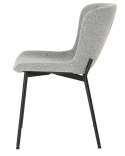 2 krzesła tapicerowane SABLE jasnoszare