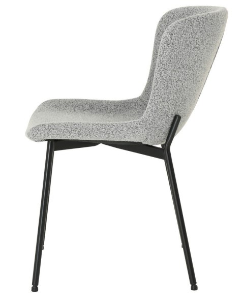 2 krzesła tapicerowane SABLE jasnoszare