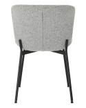 2 krzesła tapicerowane SABLE jasnoszare
