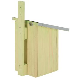 Budka lęgowa dla ptaków z lusterkiem i uchylnym daszkiem