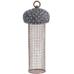 Karmnik dla ptaków wiszący na orzechy i ziarno 28 cm
