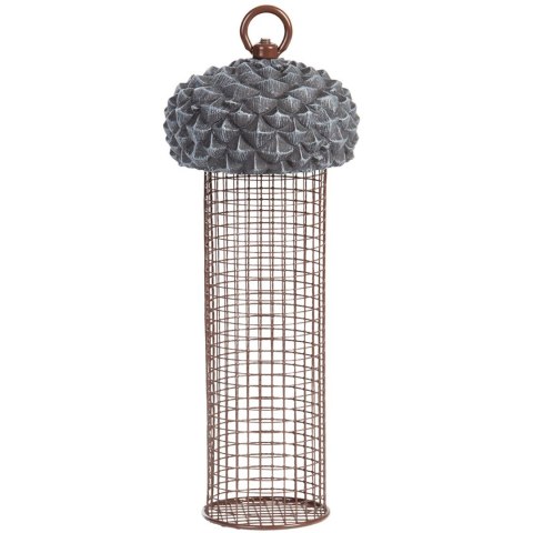 Karmnik dla ptaków wiszący na orzechy i ziarno 28 cm