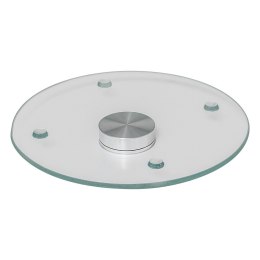 Szklana taca obrotowa Biały Marmur 32 cm