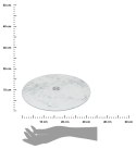 Szklana taca obrotowa Biały Marmur 32 cm