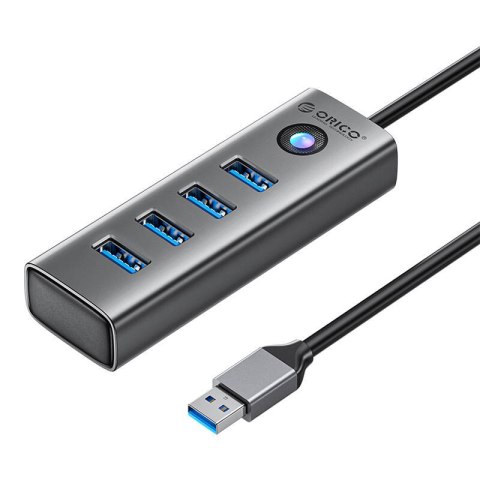 Adapter Hub Orico PDD4U USB do 4x USB 3.0 (szary)