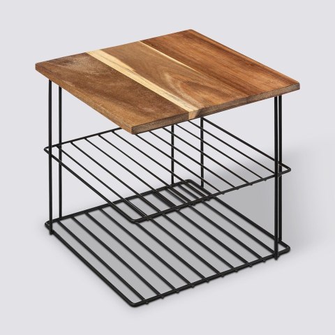 Dwupoziomowa półka narożna Blackacia