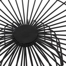 Metalowy kosz na podstawie Czarny 28 cm