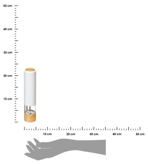 Młynek elektryczny do przypraw Biały