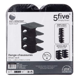 Organizer na 4 pary butów Czarny