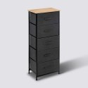 Regał z 5 szufladami Antracytowy