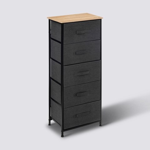 Regał z 5 szufladami Antracytowy