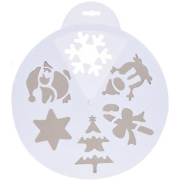 SZABLON DO SZTUCZNEGO ŚNIEGU 30CM 6 WZORÓW