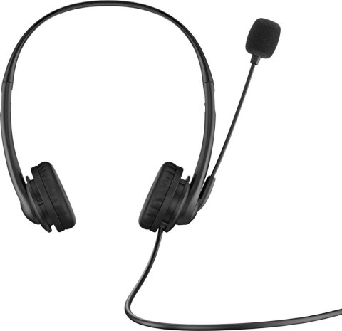 Słuchawki z mikrofonem HP Stereo USB Headset G2 Czarny