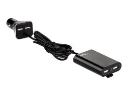 Ładowarka samochodowa AKYGA 4x USB Czarny AK-CH-10