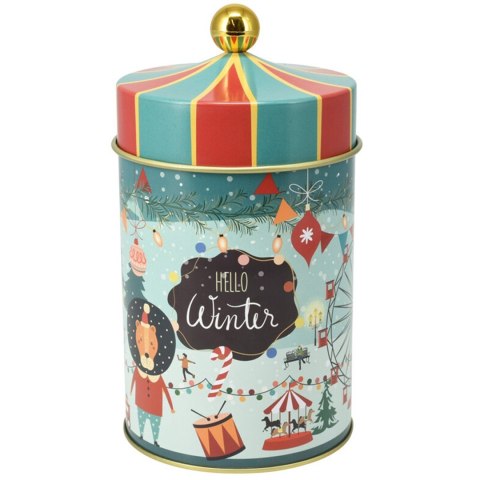 Komplet puszek z motywem świątecznym