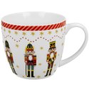 Kubek w ozdobnym w koszyczku Christmas Nutcracker 460 ml