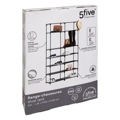 Modułowy regał na buty Intissa czarny