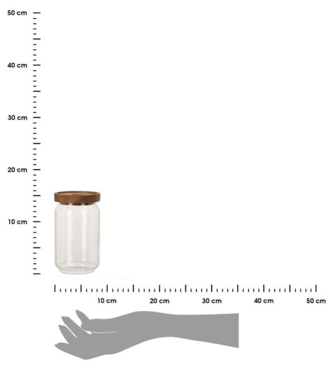 Pojemnik kuchenny z drewnianą pokrywą 700 ml