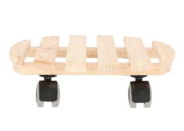 Wózek na donicę drewniany 29x29 cm