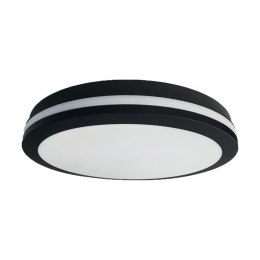 Plafon Sufitowy MARLON Czarny Biały 36W LED 4000K IP54 30cm