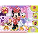 Puzzle 100 elementów Glitter Minnie i błyskotki