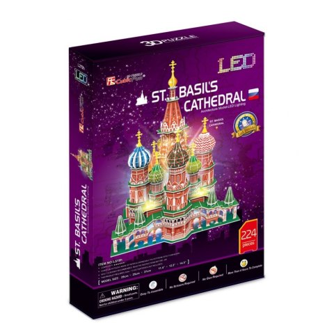 Puzzle 3D LED Katedra Św. Bazylego