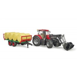 Traktor Case IH 300 CVX z ładowarką i przyczepą