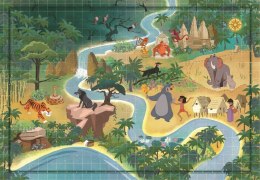 Puzzle 1000 elementów Compact Story Maps The Jungle Book