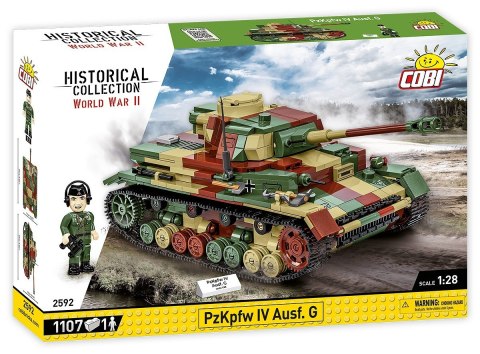 Klocki WWII PZKPFW IV AUSF.G 1107 klocków
