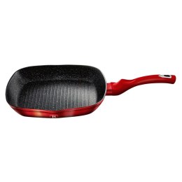 PATELNIA GRANITOWA GRILLOWA 28cm BERLINGER HAUS RED METALLIC LINE BH-1271