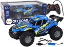 Auto 1:16 Zdalnie Sterowane Off-Road Samochód Terenowy RC Niebieski