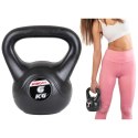 HANTLA KOMPOZYTOWA KETTLEBELL 6 KG ODWAŻNIK ENERO FIT