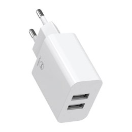 Podwójna ładowarka USB Mcdodo CH-6720 (EU) Lightning 1m Travel set (biały)