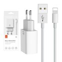 Podwójna ładowarka USB Mcdodo CH-6720 (EU) Lightning 1m Travel set (biały)