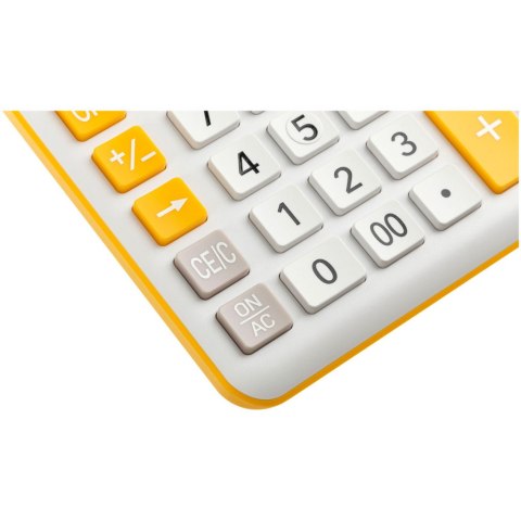 ELEVEN Kalkulator biurowy biały CDC120WHOR białe i pomarńczowe klawisze oraz pomarańczowa ramka wokół wyświetlacza