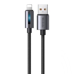 Kabel Mcdodo CA-5660 USB-A do Lightning z pulsującym światłem 1,2m (czarny)