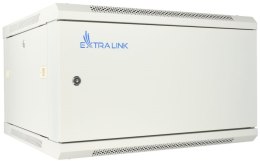 EXTRALINK 6U 600X600 ASP WALL-MOUNTED RACKMOUNT CABINET METAL DOOR GRAY