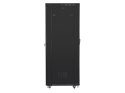 SZAFA INSTALACYJNA RACK STOJĄCA 19" 27U 800X1200 CZARNA DRZWI PERFOROWANE LCD LANBERG (FLAT PACK)