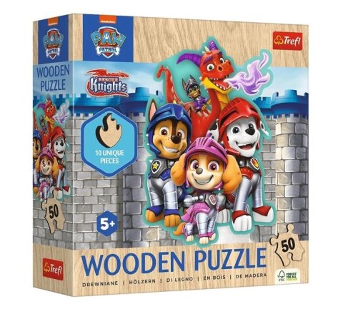 Puzzle drewniane 50 elementów Psi Patrol