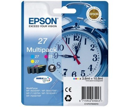 Tusz EPSON Trójpak CMY T2705 3 x 3.6 ml C13T27054012