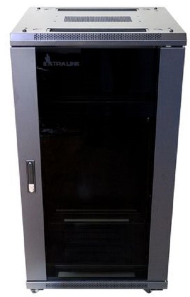 EXTRALINK 22U 600X800 STANDING RACKMOUNT CABINET BLACK