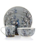 Kubek porcelanowy Ashley 200ml wzór 1 Elegancki kubek do kawy i herbaty, wykonany z porcelany kostnej inspirowany stylem japońsk