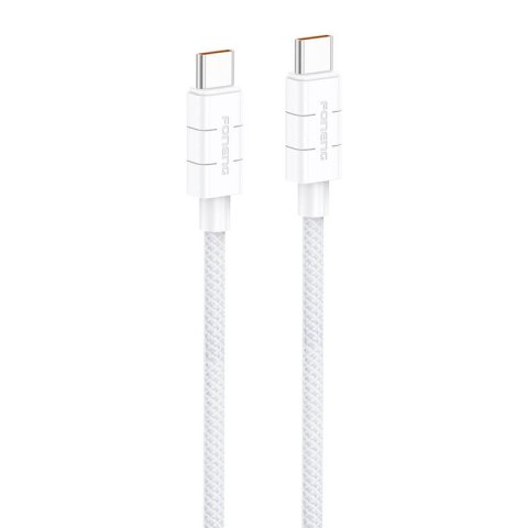 Kabel USB-C do USB-C Foneng XS02 60W, 1,2m (biały)