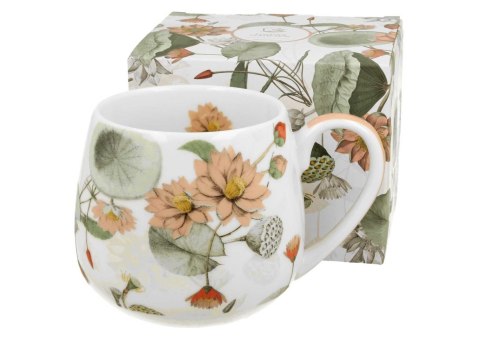 Porcelanowy kubek baryłka Autumn flowers 430 ml