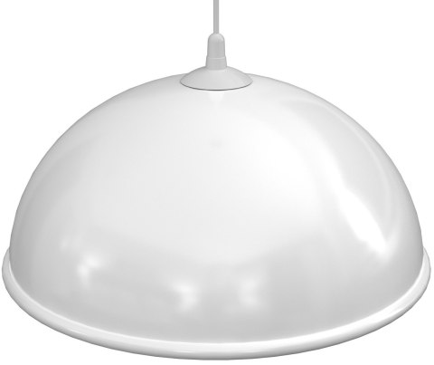 Lampa Wisząca KUCHNIA Biały Klosz z Tworzywa 1xE27 41cm