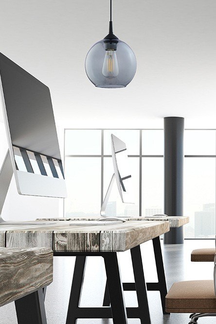 Lampa Wisząca CUBUS Transparentny 1xE27 Klosz