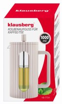 ZAPARZACZ DO HERBATY KAWY SZKLANY FRENCH PRESS 1000 ML BEŻOWY KLAUSBERG KB-7754