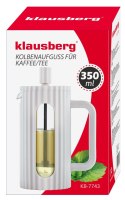 ZAPARZACZ DO HERBATY KAWY SZKLANY FRENCH PRESS 350 ML KREMOWY KLAUSBERG KB-7743