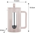 ZAPARZACZ DO HERBATY KAWY SZKLANY FRENCH PRESS 600 ML BEŻOWY KLAUSBERG KB-7749