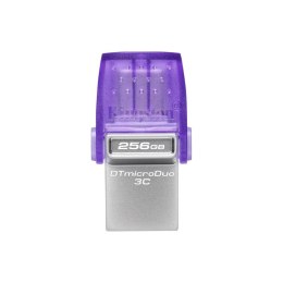 Pendrive KINGSTON DataTraveler microDuo 3C Gen3 (256 GB /Szaro-fioletowy )